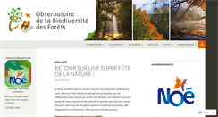 Desktop Screenshot of biodiversite-foret.fr