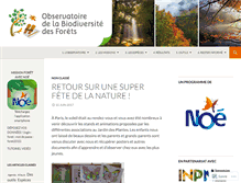 Tablet Screenshot of biodiversite-foret.fr